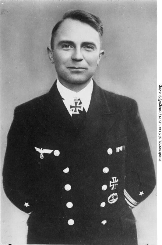  Günther Prien, ca. 1940, Quelle: Bundesarchiv, Bild 134-C1919 / Fotograf(in): unbekannt.