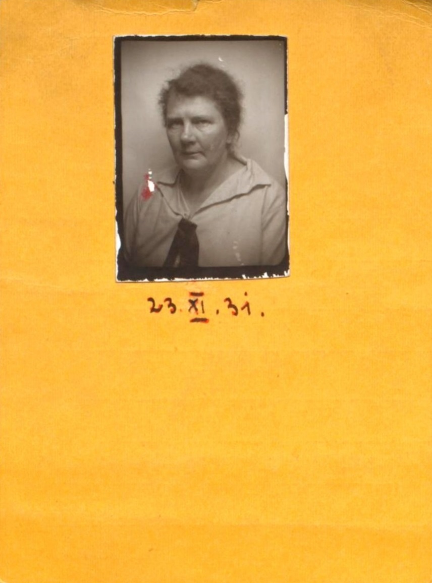  Nanna Conti, NSDAP-Mitgliederausweis vom 23.11.1931, Rückseite, Quelle: Bundesarchiv, R 9361-VIII KARTEI / 5301050, Fotograf(in): unbekannt.