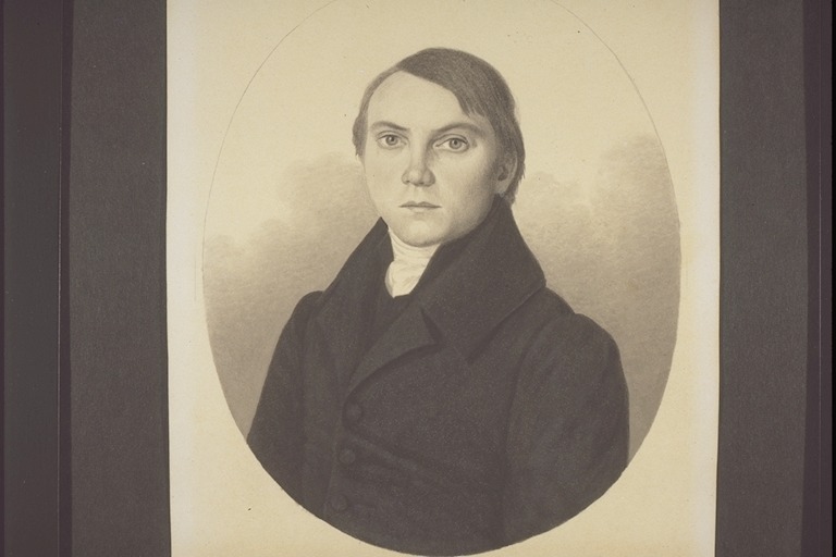  Christian Gottlieb Hoernle, Kupferstich, ca. 1832, Quelle: Basel Mission Archives, QS-30.001.0096.01.